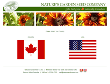 Tablet Screenshot of naturesgardenseed.com